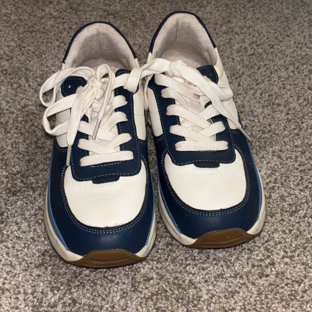 Women's Classic Navy and White Athletic Sneakers